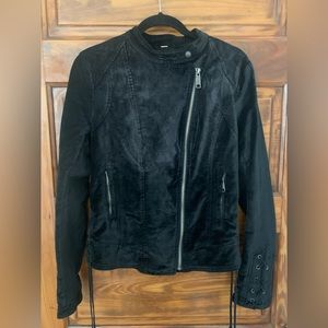 Free people velvet motorcycle jacket sz medium